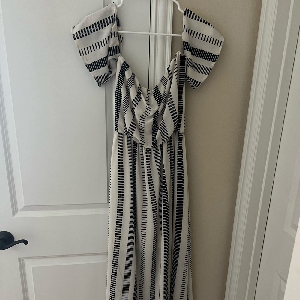 Off the shoulder maxi dress